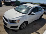 2013 Chevrolet Sonic Lt White vin: 1G1JC5SG0D4114137