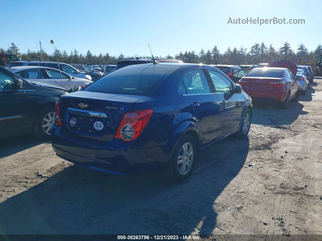 2013 Chevrolet Sonic Lt Auto Blue vin: 1G1JC5SG0D4242135