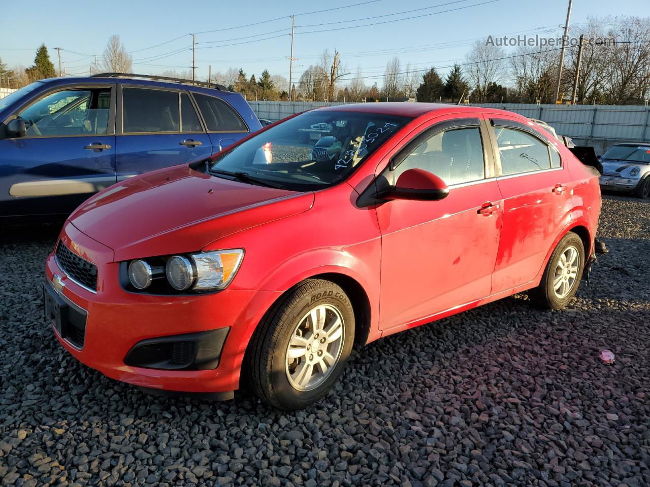 2014 Chevrolet Sonic Lt Красный vin: 1G1JC5SG0E4168930