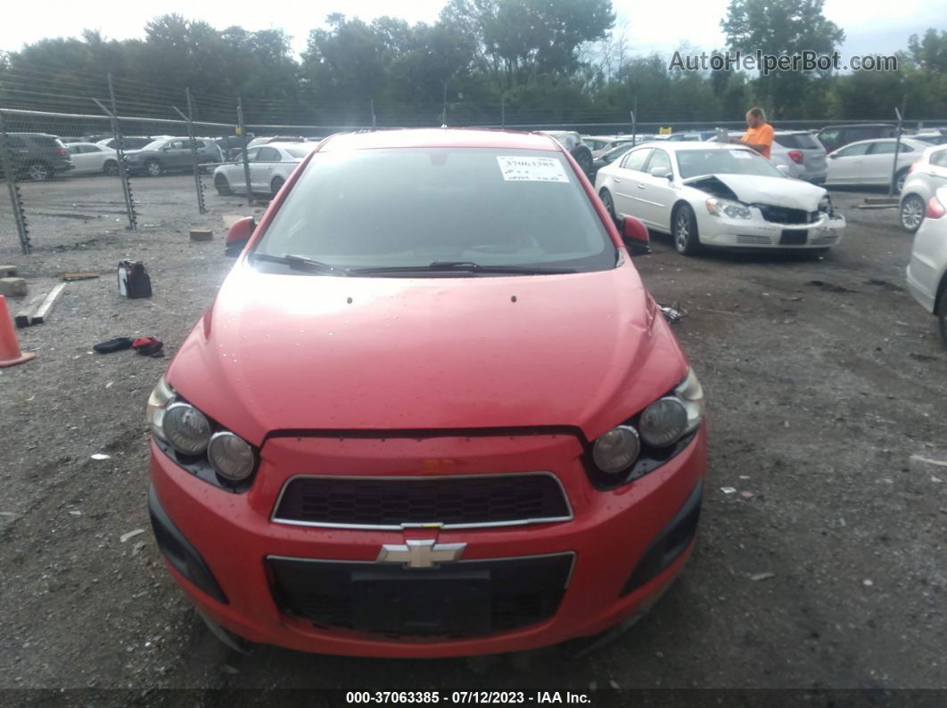 2014 Chevrolet Sonic Lt Red vin: 1G1JC5SG0E4227605