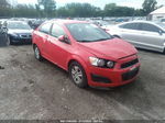 2014 Chevrolet Sonic Lt Red vin: 1G1JC5SG0E4227605