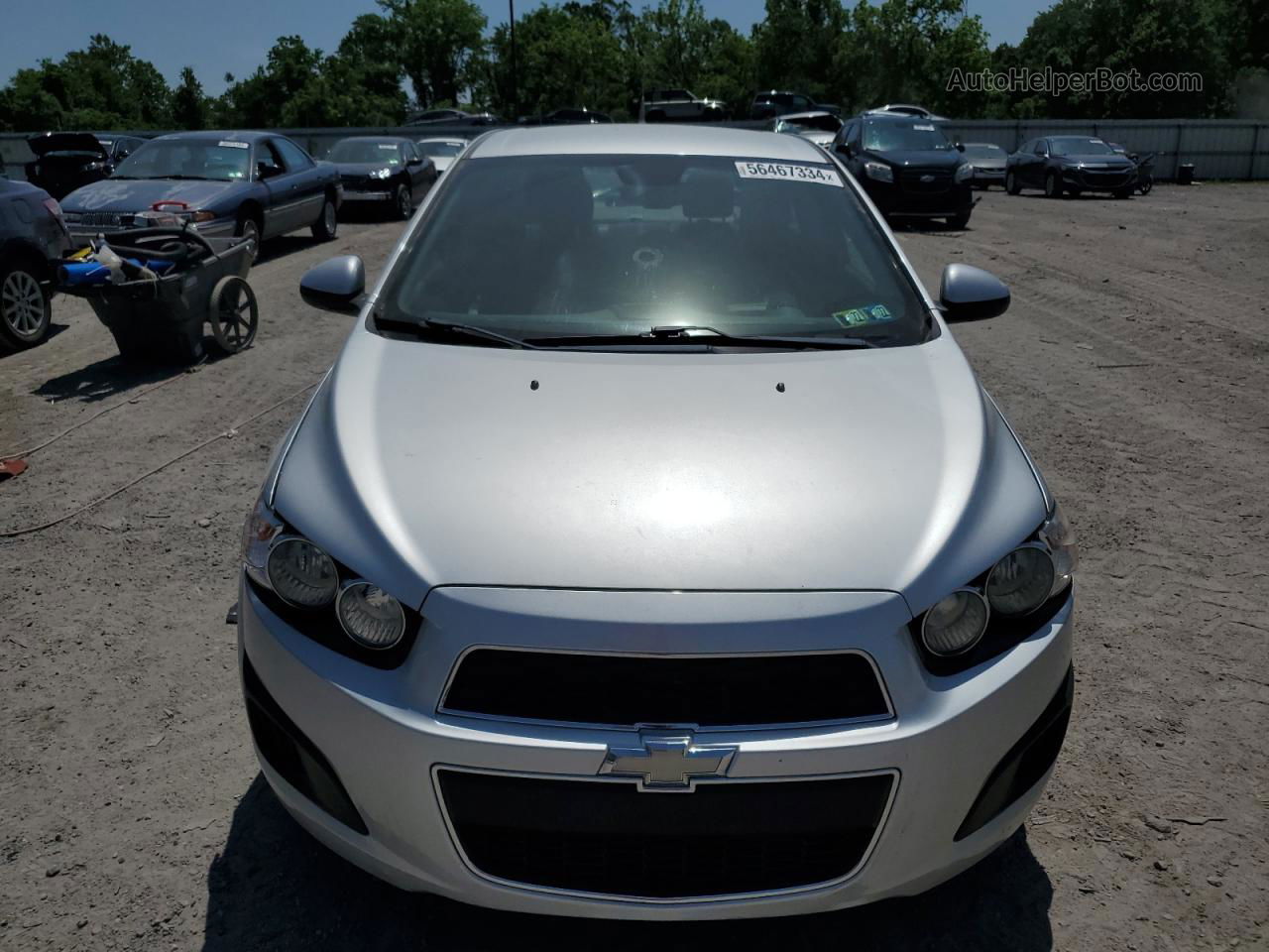 2013 Chevrolet Sonic Lt Silver vin: 1G1JC5SG2D4210030