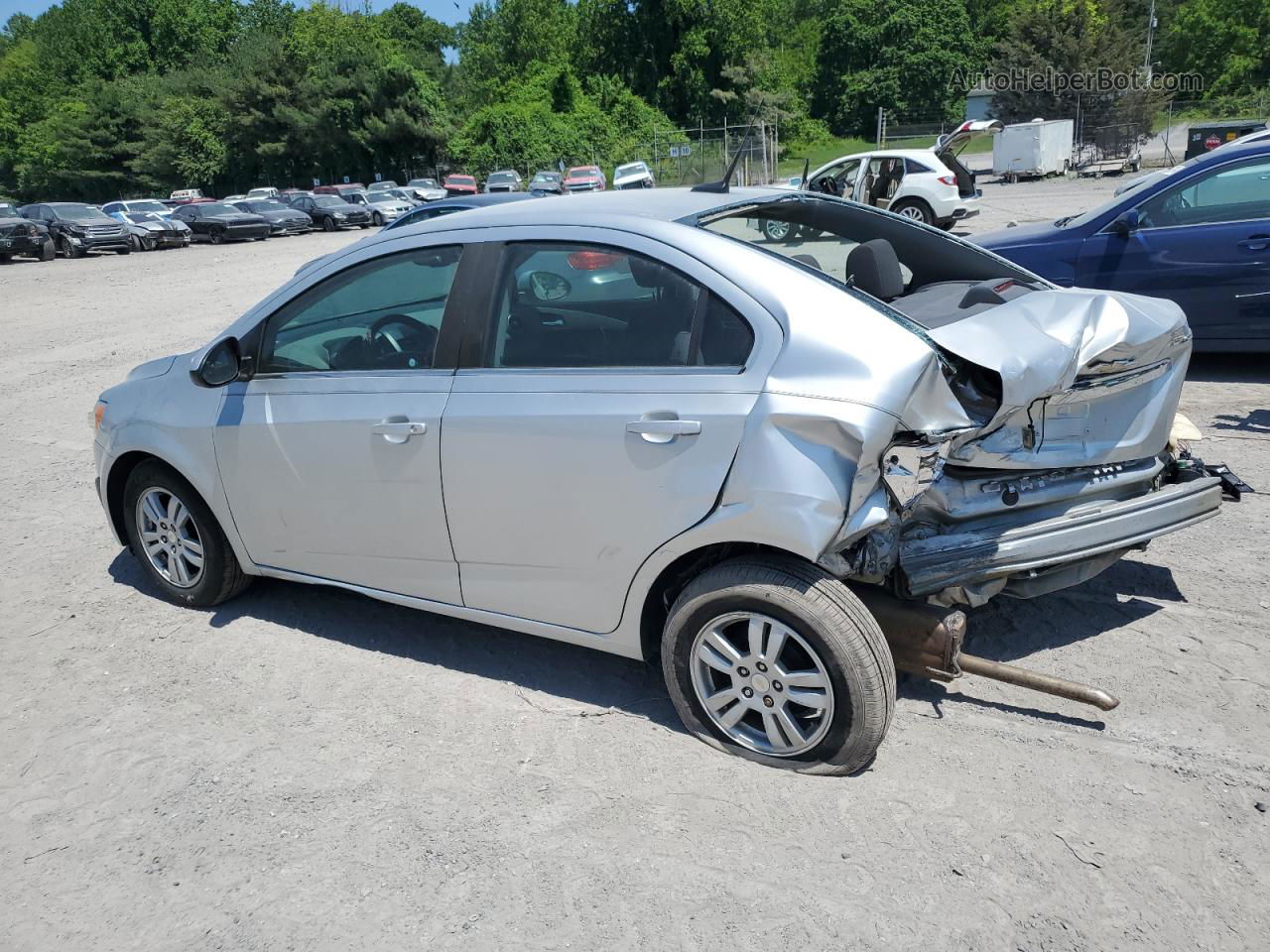 2013 Chevrolet Sonic Lt Silver vin: 1G1JC5SG2D4210030