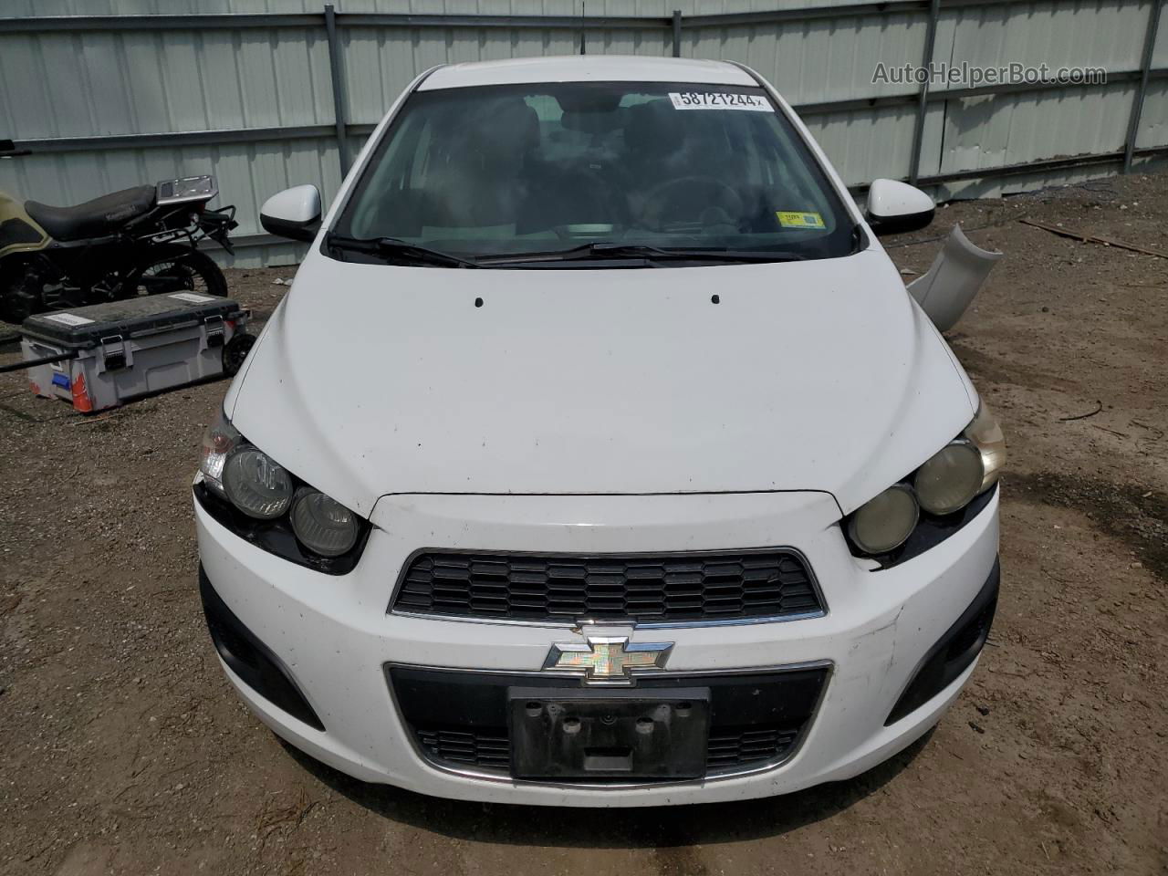 2013 Chevrolet Sonic Lt White vin: 1G1JC5SG2D4210285