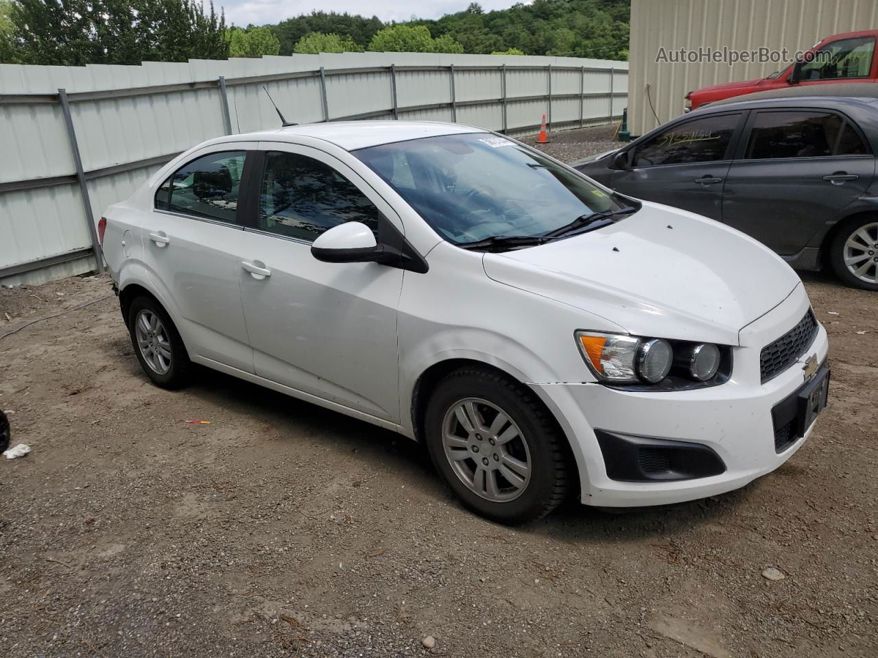 2013 Chevrolet Sonic Lt White vin: 1G1JC5SG2D4210285