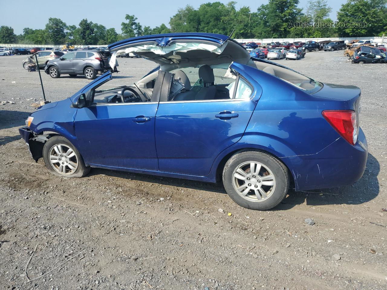 2014 Chevrolet Sonic Lt Blue vin: 1G1JC5SG2E4140935