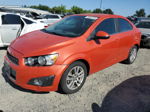 2013 Chevrolet Sonic Lt Orange vin: 1G1JC5SG3D4147813