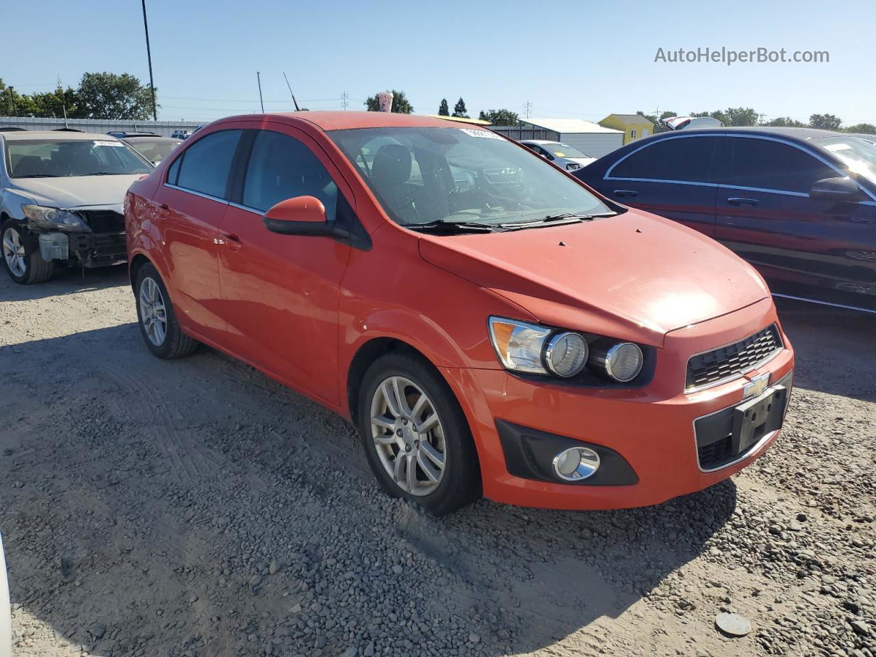 2013 Chevrolet Sonic Lt Orange vin: 1G1JC5SG3D4147813