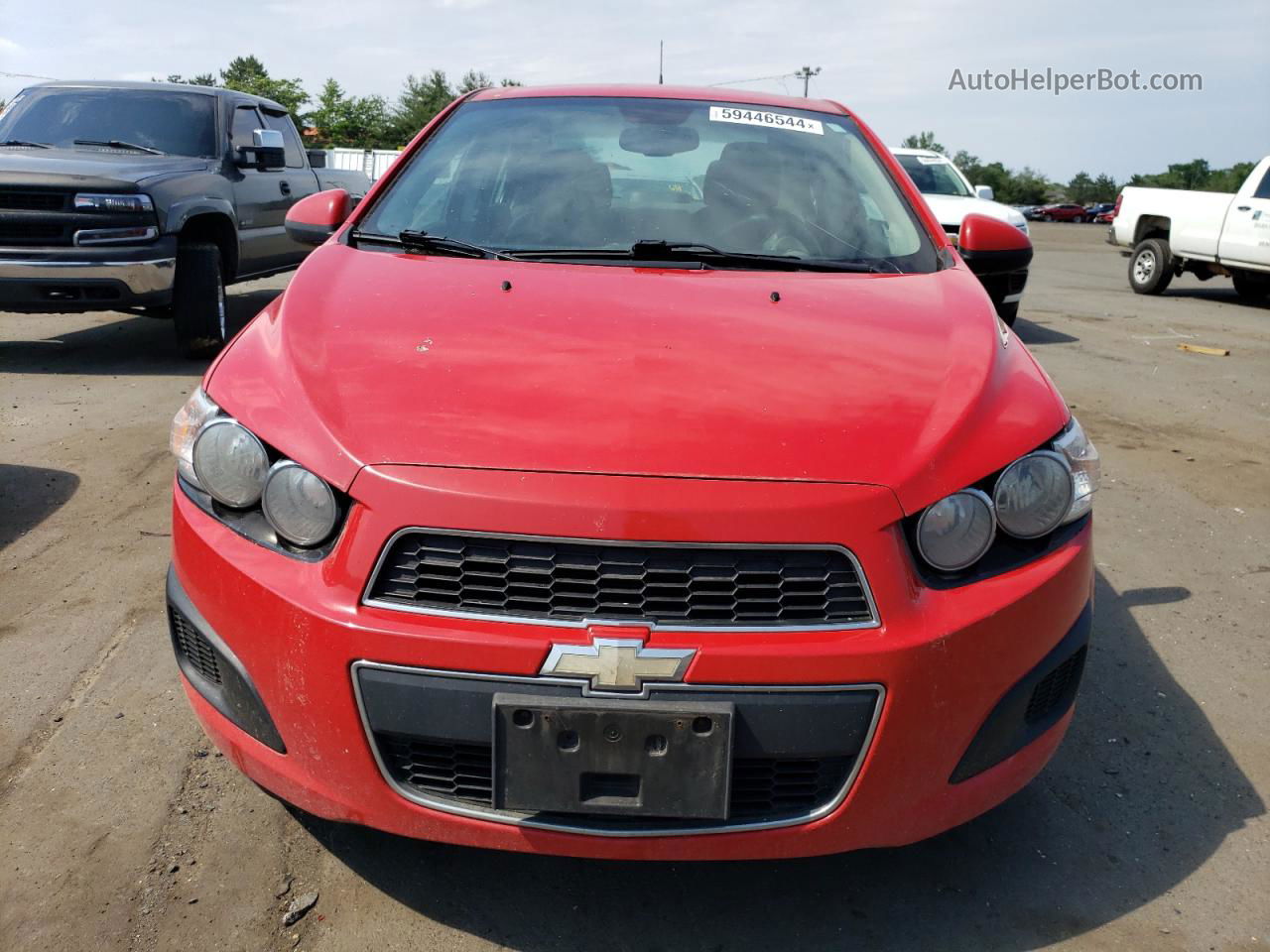 2013 Chevrolet Sonic Lt Red vin: 1G1JC5SG3D4160223