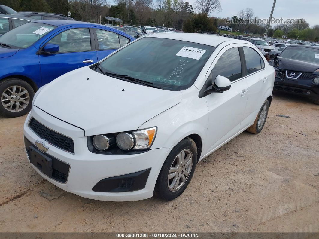 2013 Chevrolet Sonic Lt Auto White vin: 1G1JC5SG3D4178043