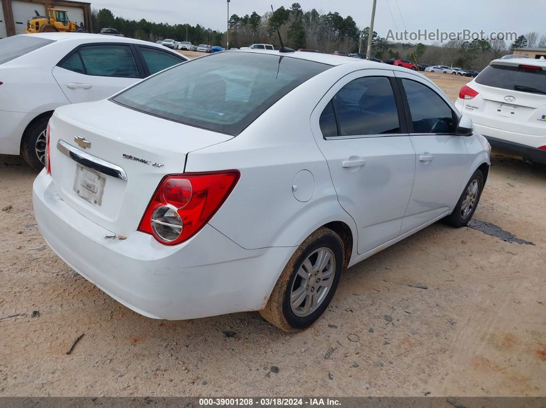 2013 Chevrolet Sonic Lt Auto Белый vin: 1G1JC5SG3D4178043