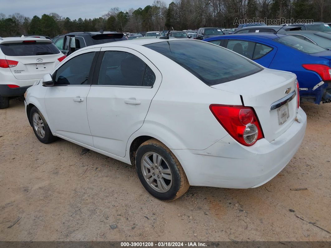 2013 Chevrolet Sonic Lt Auto White vin: 1G1JC5SG3D4178043