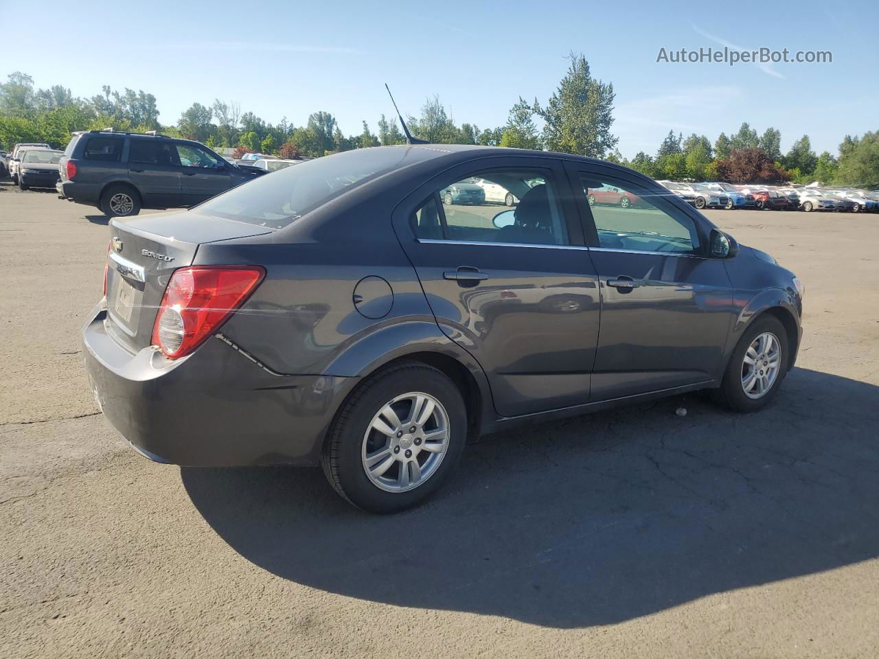 2013 Chevrolet Sonic Lt Gray vin: 1G1JC5SG3D4180911