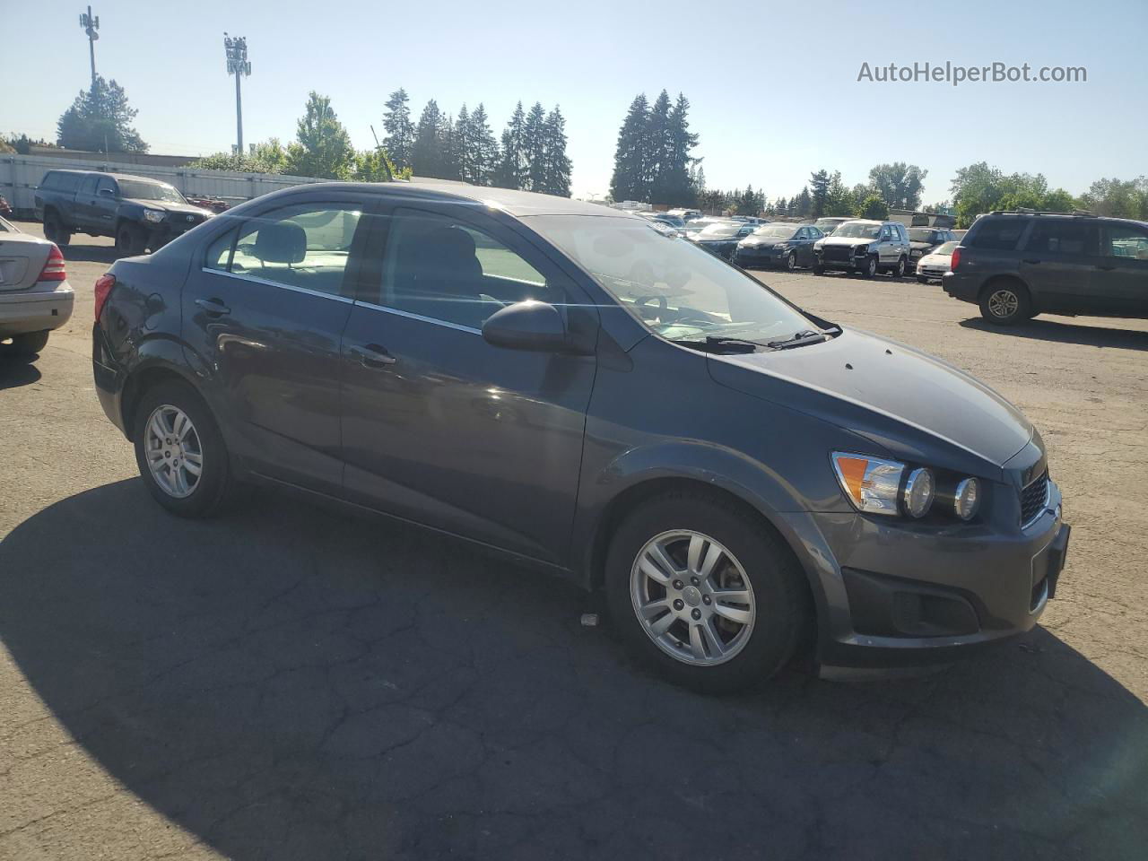 2013 Chevrolet Sonic Lt Gray vin: 1G1JC5SG3D4180911