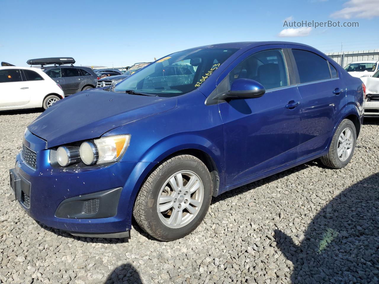 2014 Chevrolet Sonic Lt Blue vin: 1G1JC5SG3E4167481