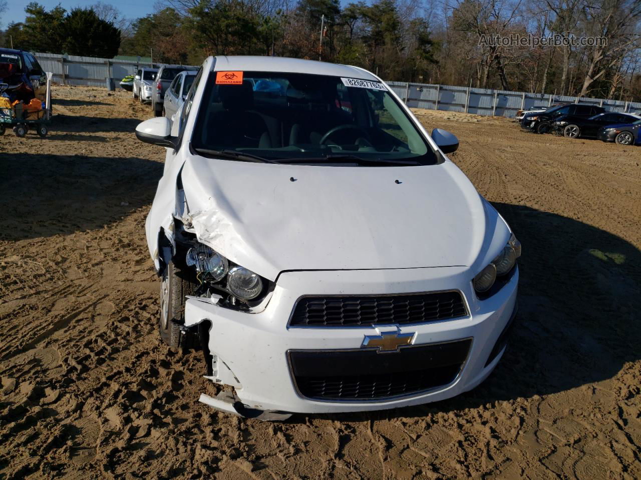 2013 Chevrolet Sonic Lt White vin: 1G1JC5SG5D4243197