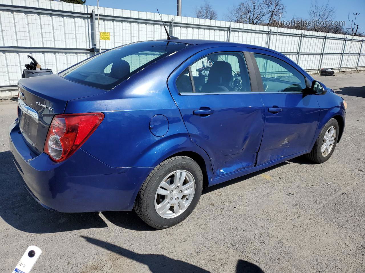 2013 Chevrolet Sonic Lt Blue vin: 1G1JC5SG6D4120539