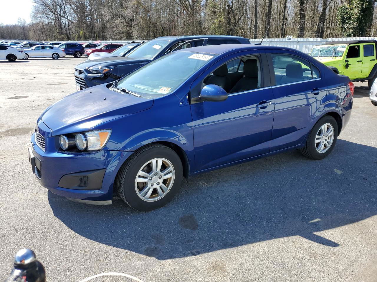 2013 Chevrolet Sonic Lt Синий vin: 1G1JC5SG6D4120539