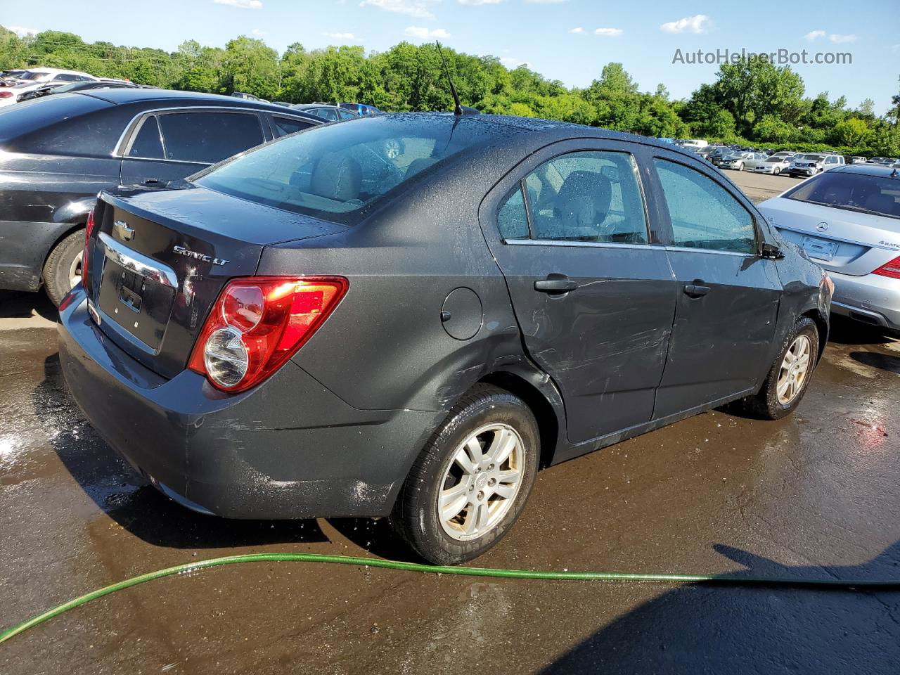 2014 Chevrolet Sonic Lt Gray vin: 1G1JC5SG6E4201395