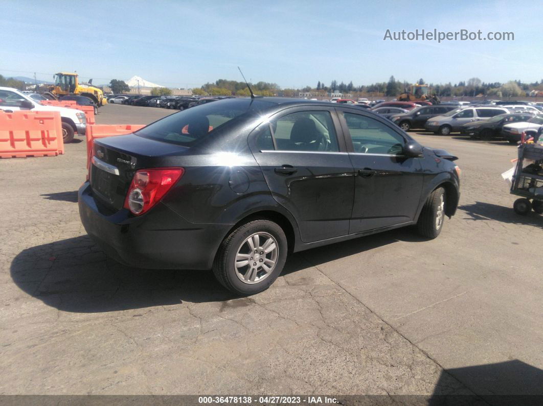 2014 Chevrolet Sonic Lt Black vin: 1G1JC5SG7E4157035