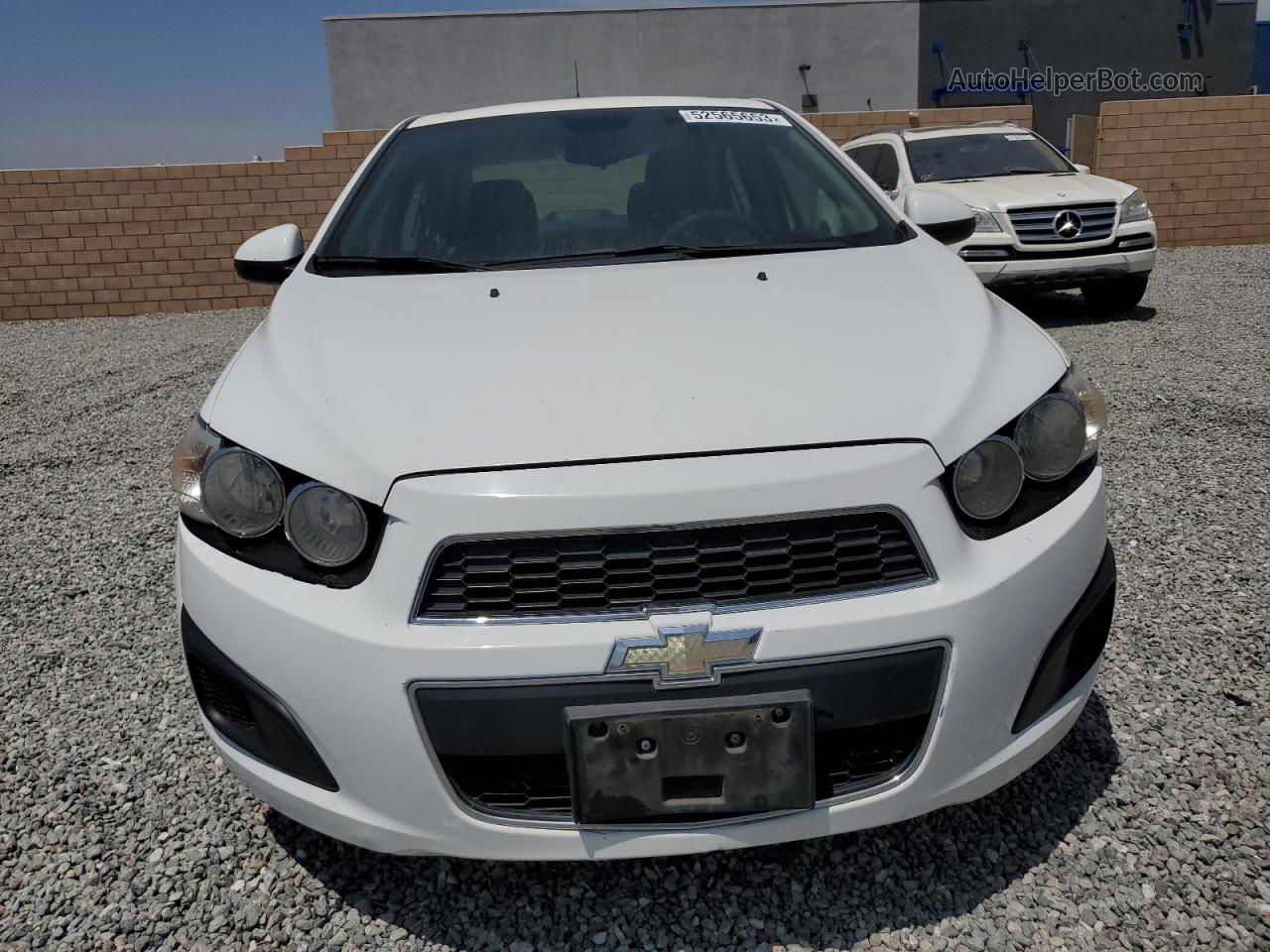 2013 Chevrolet Sonic Lt White vin: 1G1JC5SG8D4114970