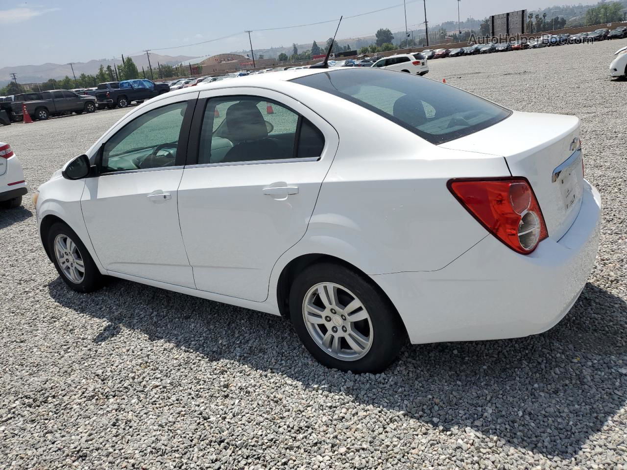 2013 Chevrolet Sonic Lt White vin: 1G1JC5SG8D4114970