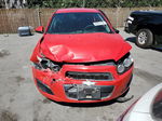 2013 Chevrolet Sonic Lt Красный vin: 1G1JC5SG8D4158659