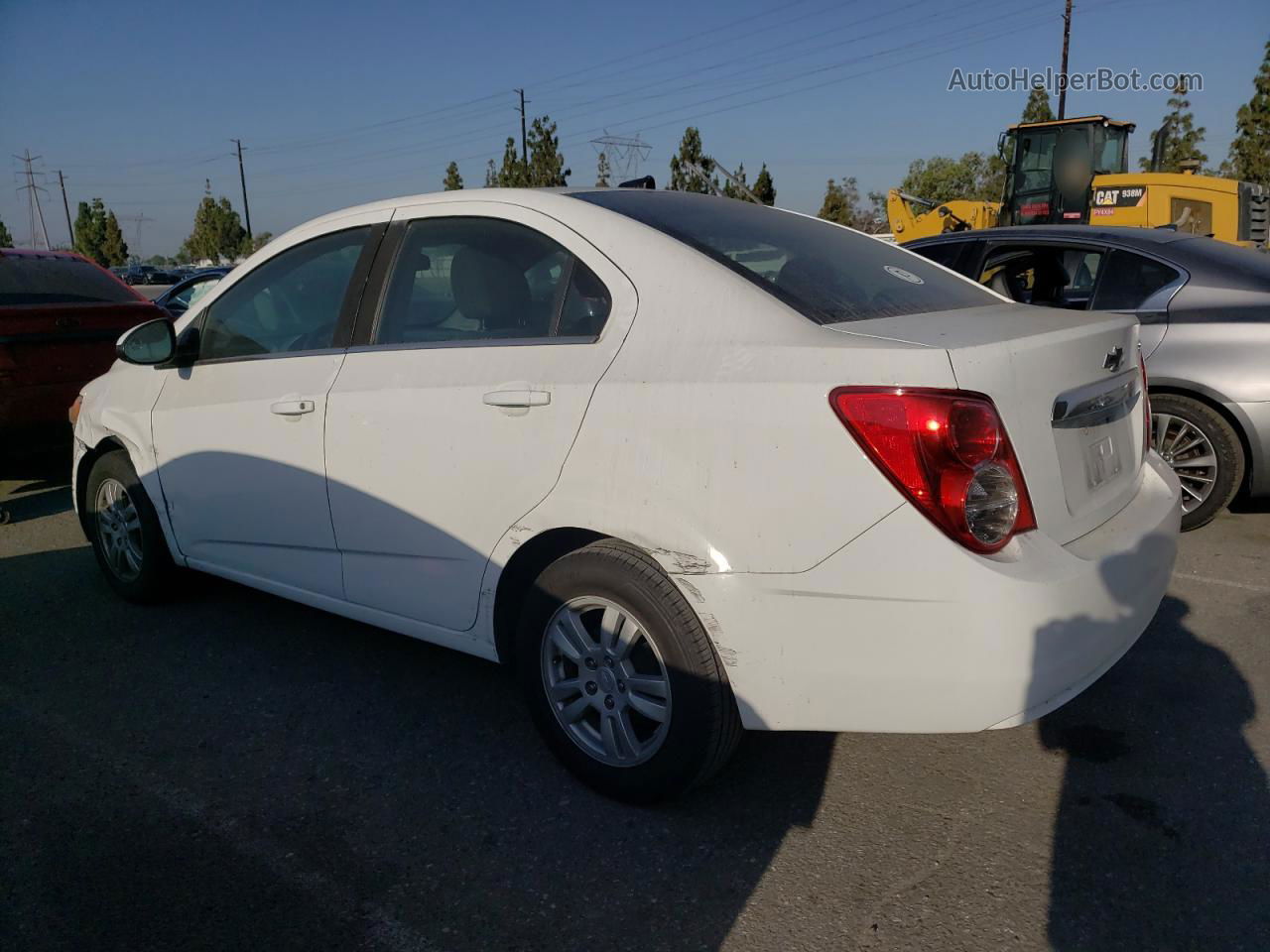 2014 Chevrolet Sonic Lt Белый vin: 1G1JC5SG8E4108555