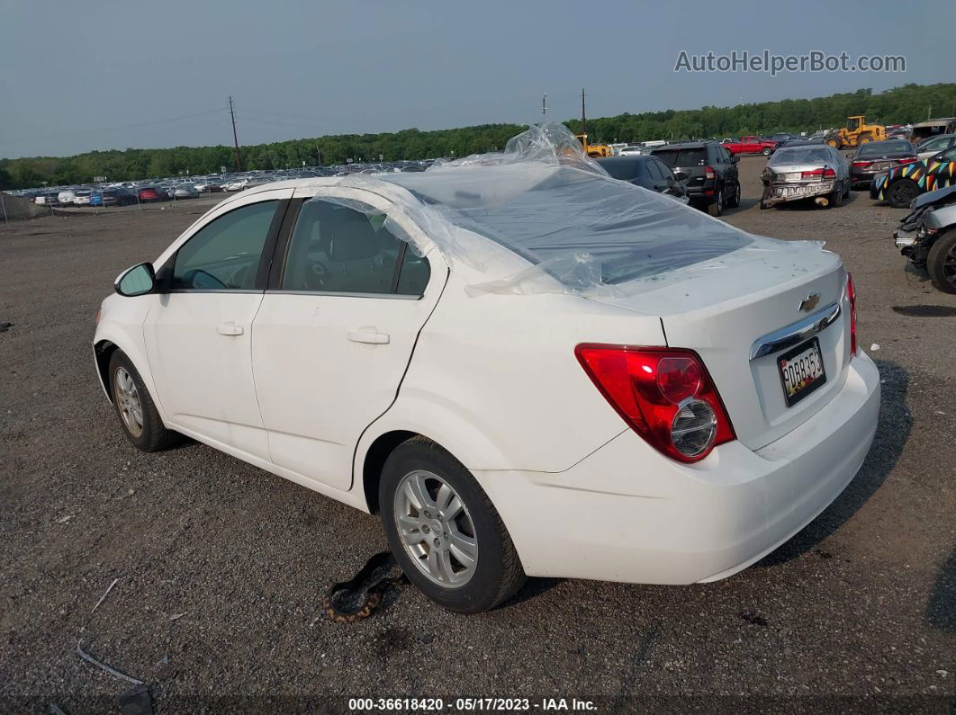 2013 Chevrolet Sonic Lt White vin: 1G1JC5SG9D4205097