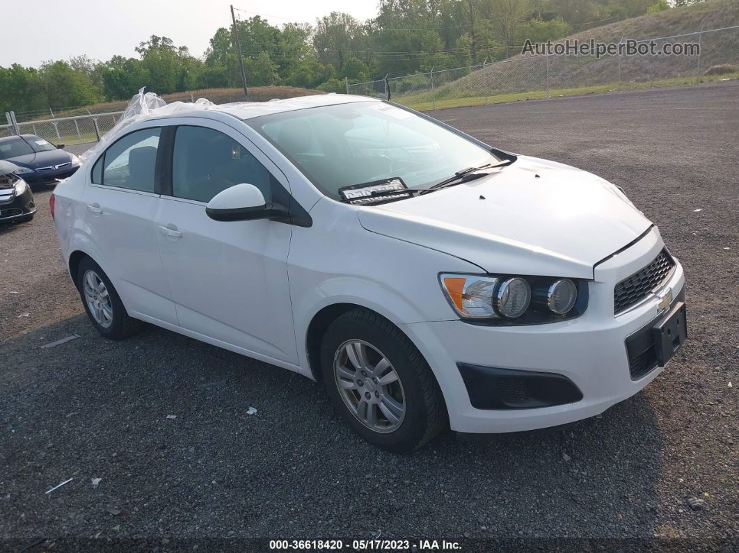 2013 Chevrolet Sonic Lt White vin: 1G1JC5SG9D4205097