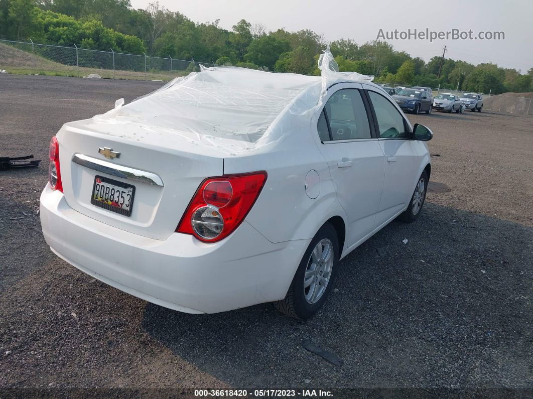 2013 Chevrolet Sonic Lt White vin: 1G1JC5SG9D4205097