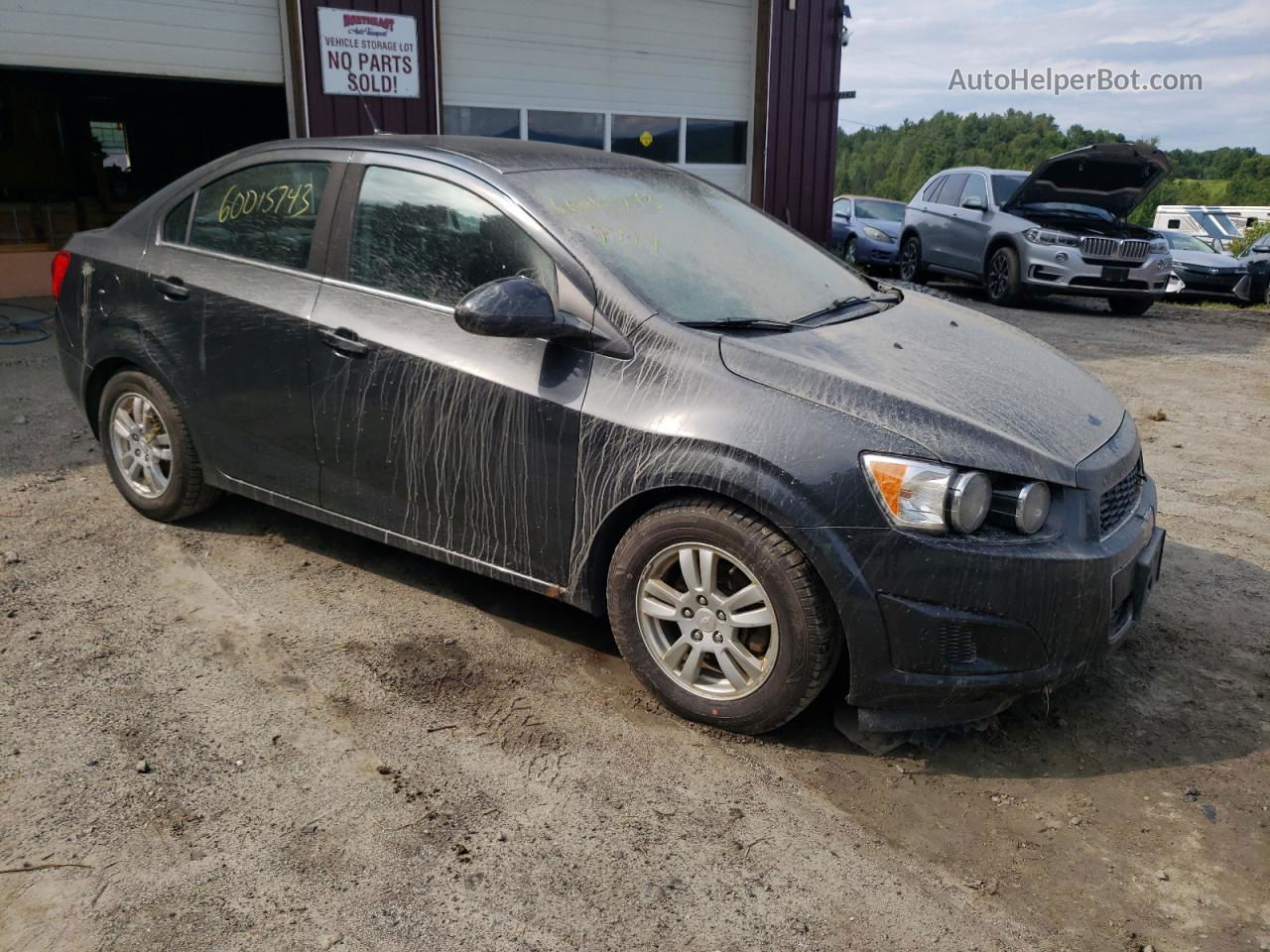 2014 Chevrolet Sonic Lt Gray vin: 1G1JC5SG9E4177805