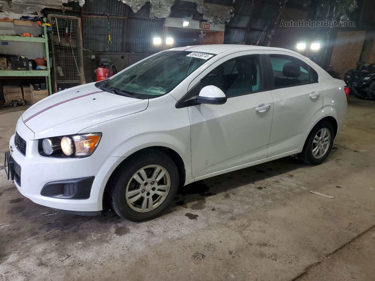 2013 Chevrolet Sonic Lt White vin: 1G1JC5SGXD4151194