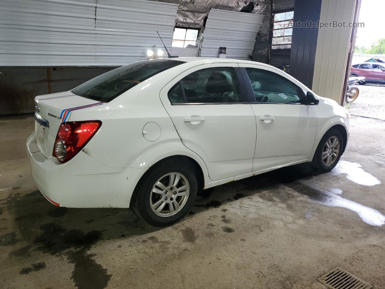 2013 Chevrolet Sonic Lt White vin: 1G1JC5SGXD4151194