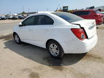 2013 Chevrolet Sonic Lt White vin: 1G1JC5SGXD4199763