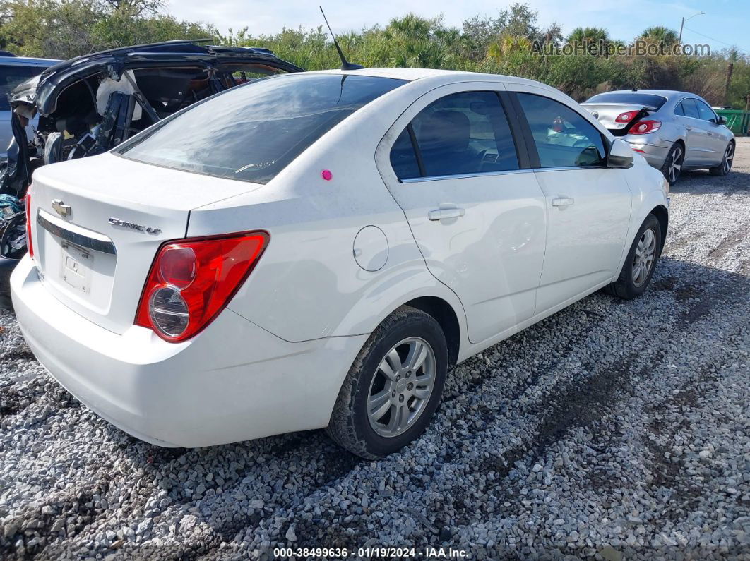 2013 Chevrolet Sonic Lt Auto Белый vin: 1G1JC5SH0D4114275