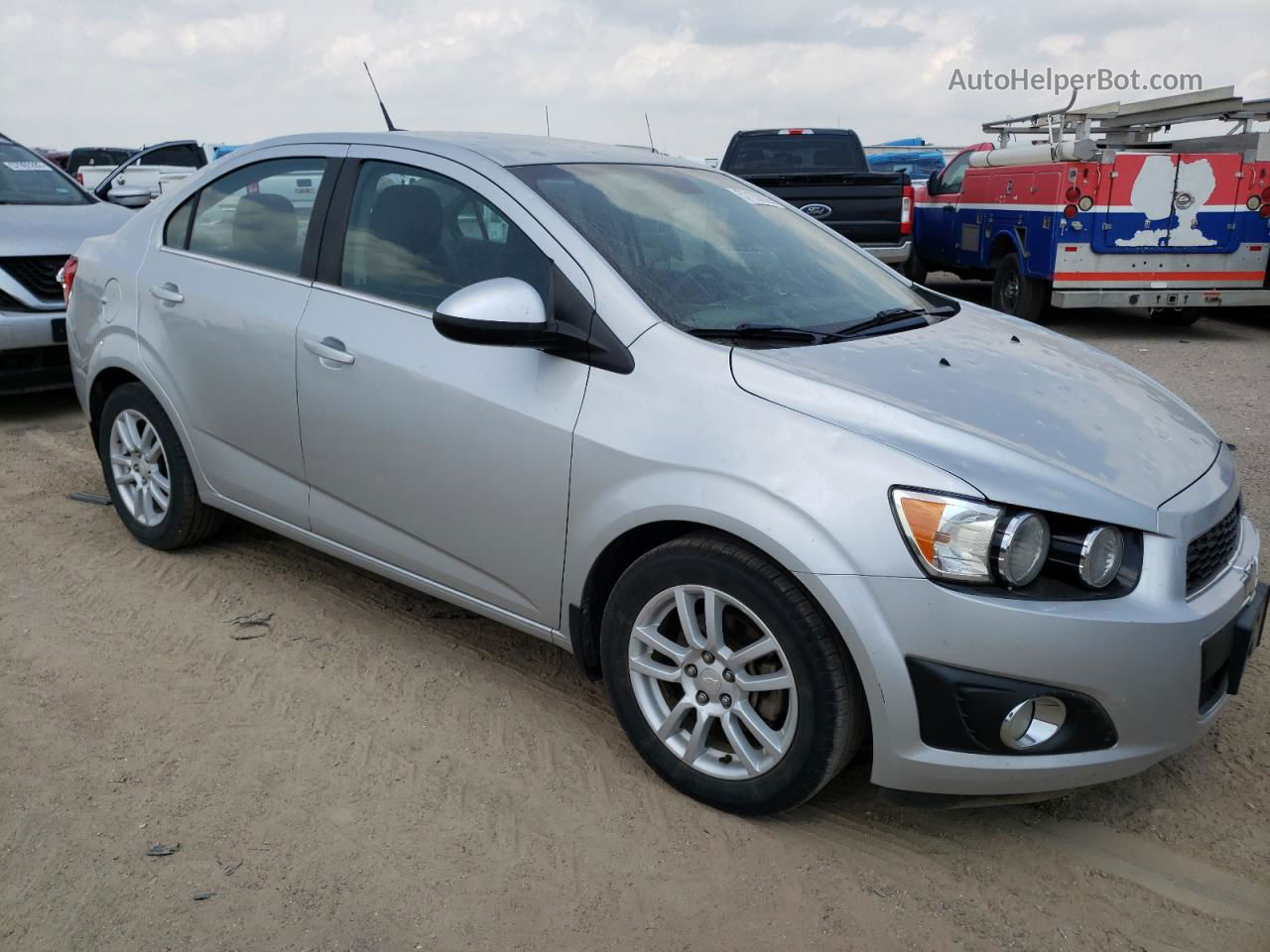 2013 Chevrolet Sonic Lt Silver vin: 1G1JC5SH0D4115569