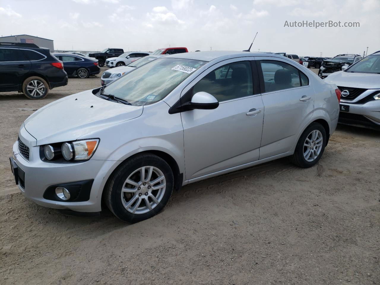 2013 Chevrolet Sonic Lt Silver vin: 1G1JC5SH0D4115569