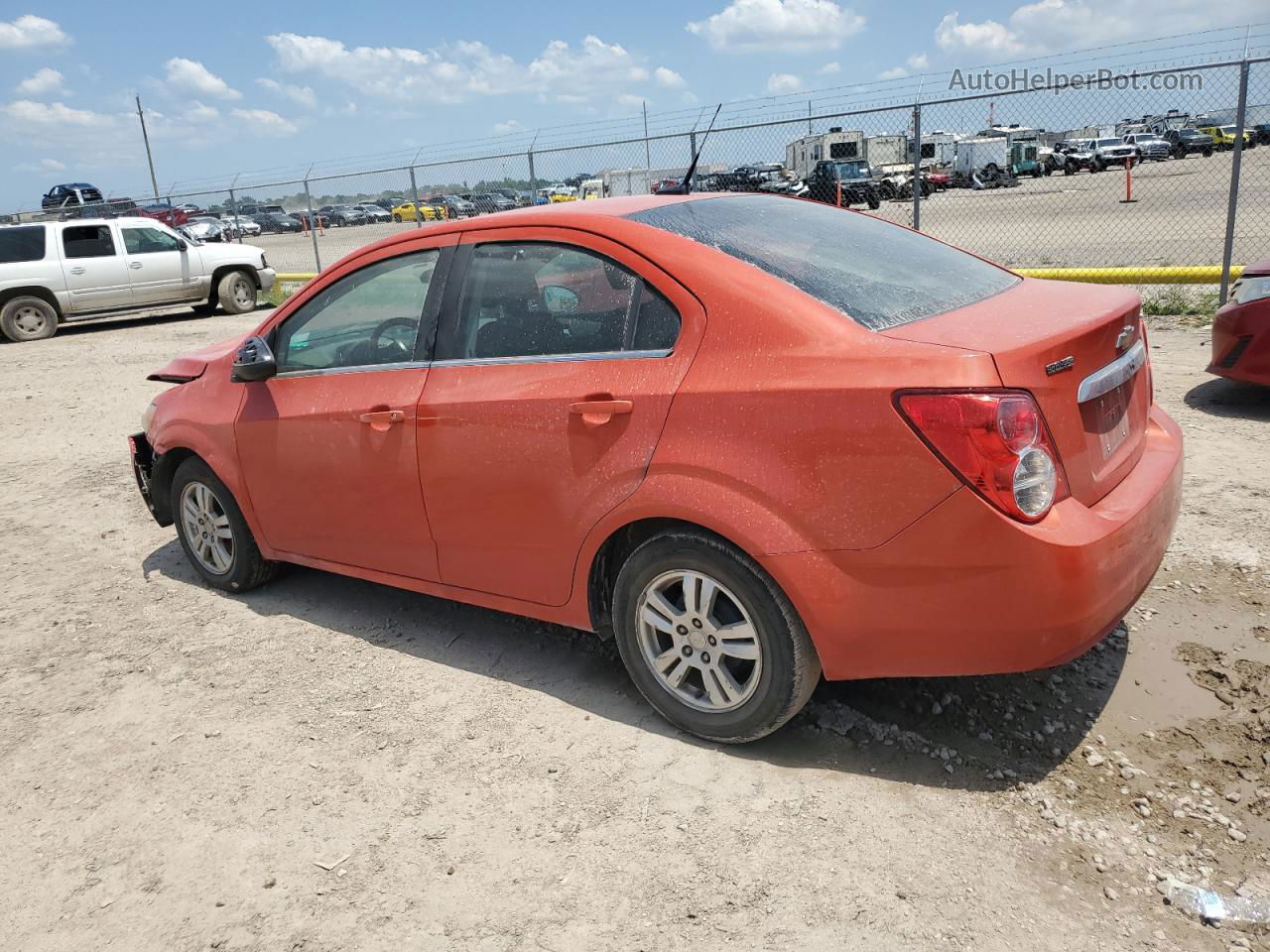 2013 Chevrolet Sonic Lt Orange vin: 1G1JC5SH0D4160110