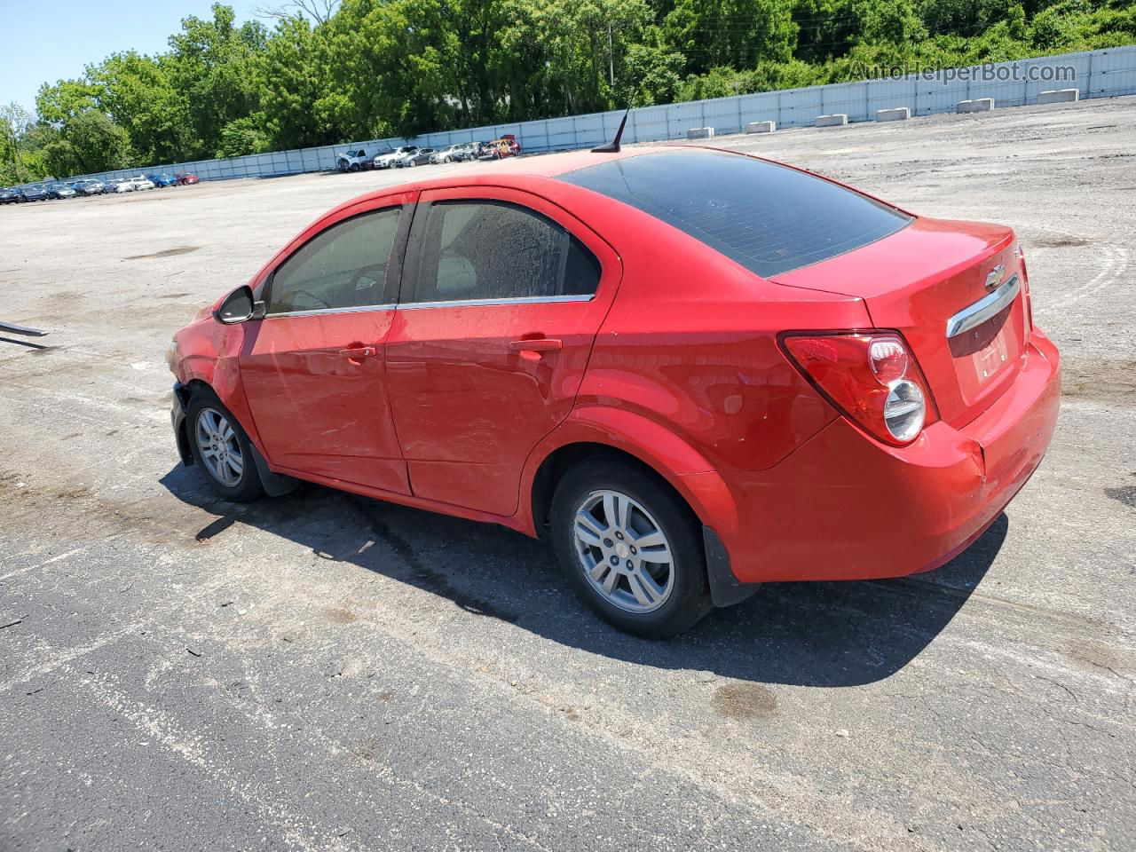 2013 Chevrolet Sonic Lt Red vin: 1G1JC5SH0D4195133