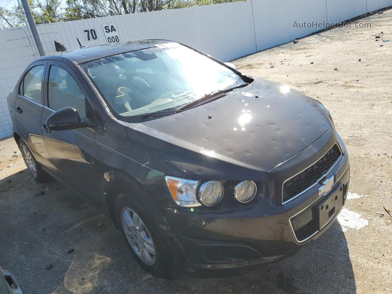 2013 Chevrolet Sonic Lt Black vin: 1G1JC5SH0D4214425