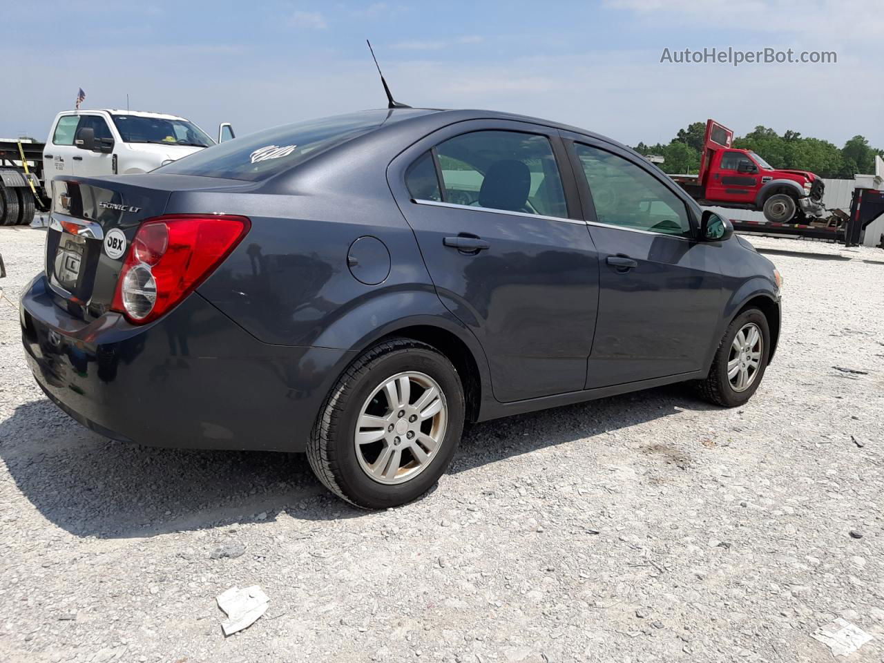 2013 Chevrolet Sonic Lt Gray vin: 1G1JC5SH0D4220970