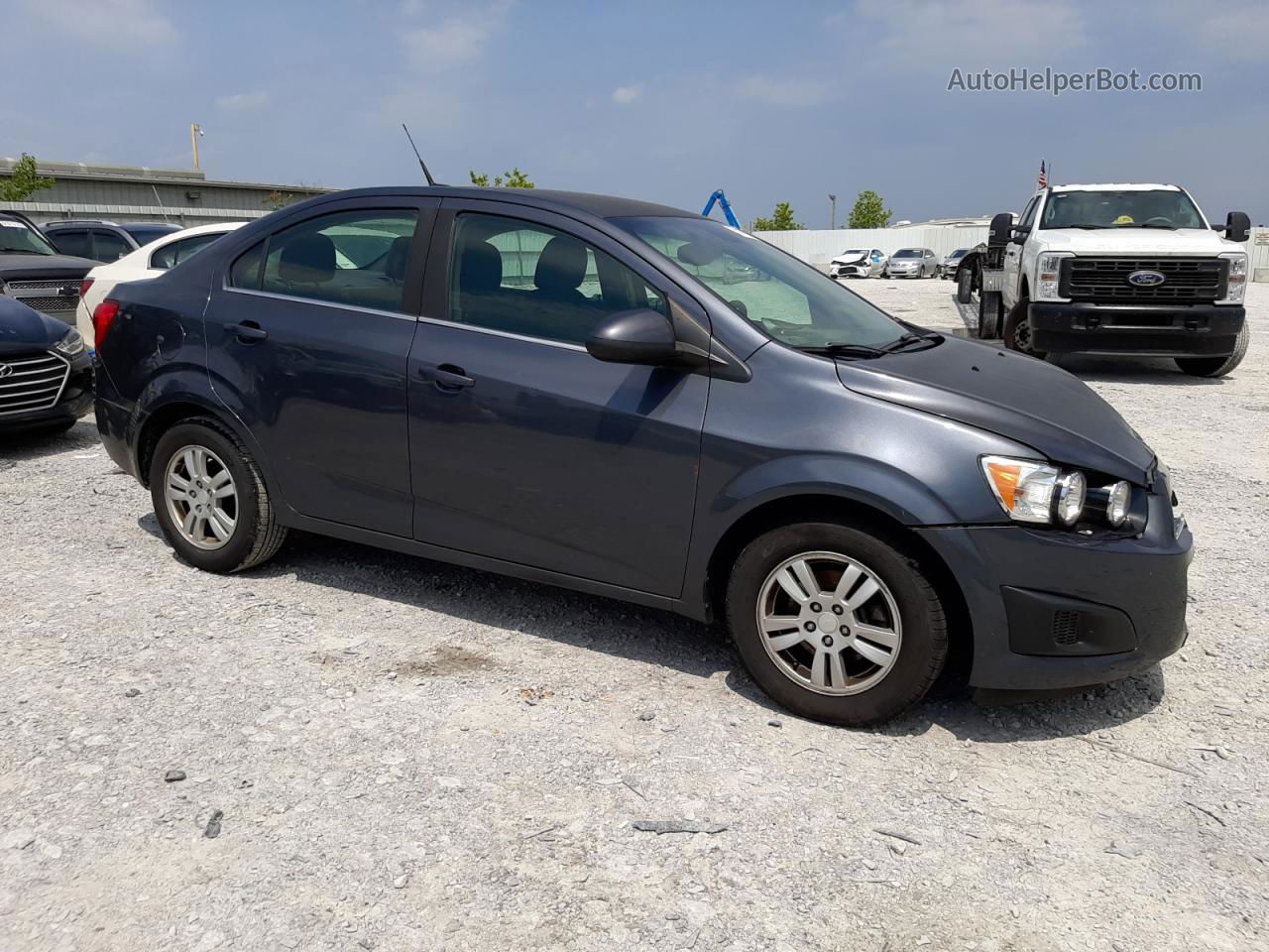 2013 Chevrolet Sonic Lt Gray vin: 1G1JC5SH0D4220970