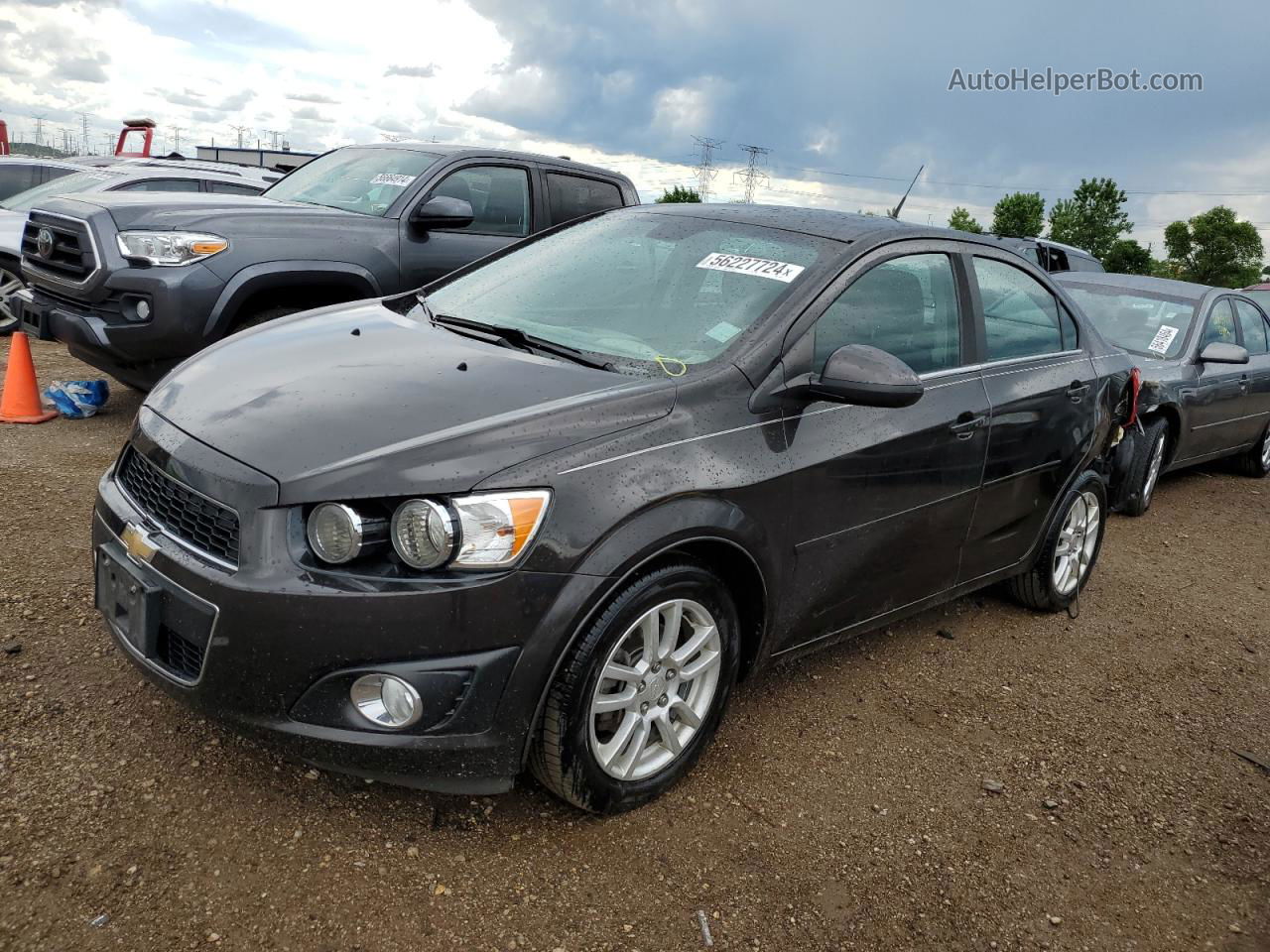 2013 Chevrolet Sonic Lt Black vin: 1G1JC5SH0D4241155