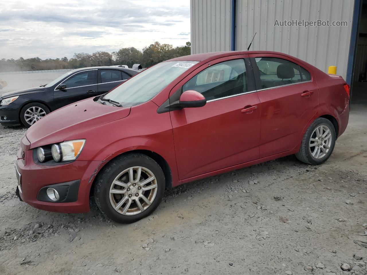 2013 Chevrolet Sonic Lt Red vin: 1G1JC5SH0D4241379