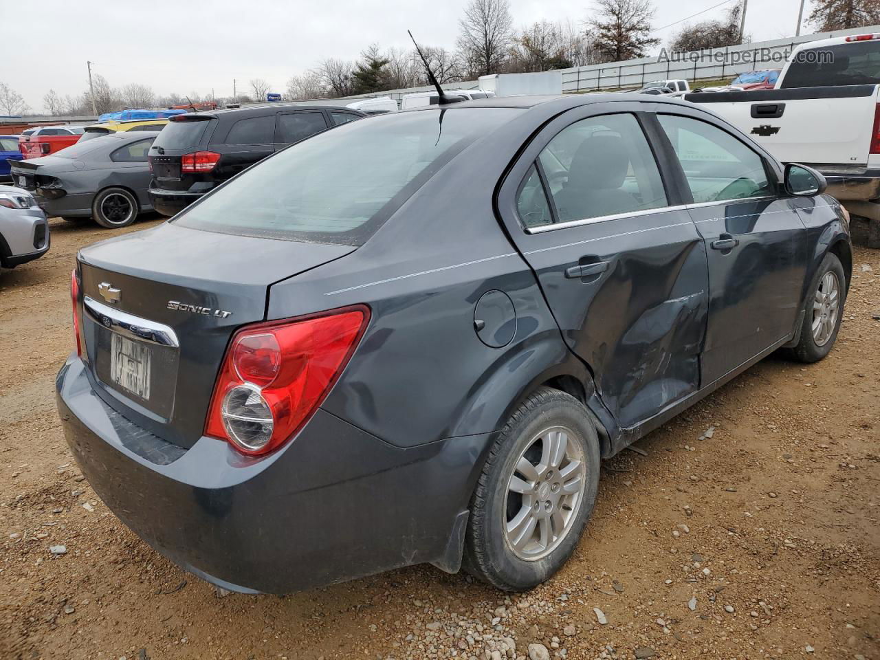 2013 Chevrolet Sonic Lt Серый vin: 1G1JC5SH1D4122708