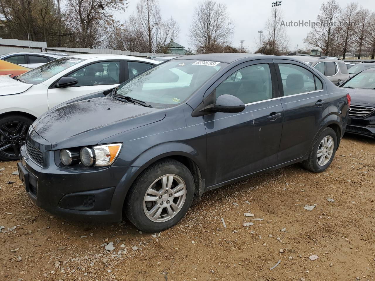 2013 Chevrolet Sonic Lt Gray vin: 1G1JC5SH1D4122708