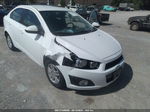 2013 Chevrolet Sonic Lt White vin: 1G1JC5SH1D4130114