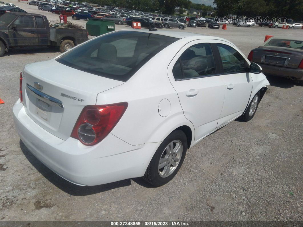 2013 Chevrolet Sonic Lt White vin: 1G1JC5SH1D4130114