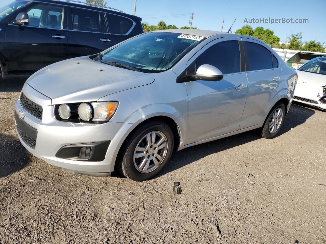 2013 Chevrolet Sonic Lt Silver vin: 1G1JC5SH1D4161430